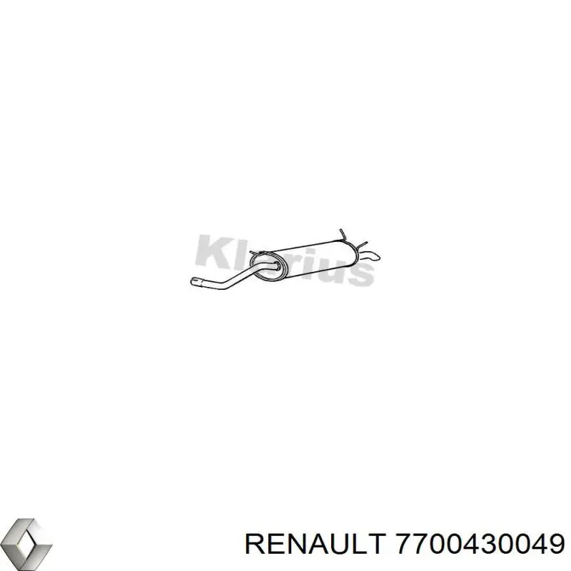 Купити 7700430049 Renault (RVI) Вихлоп