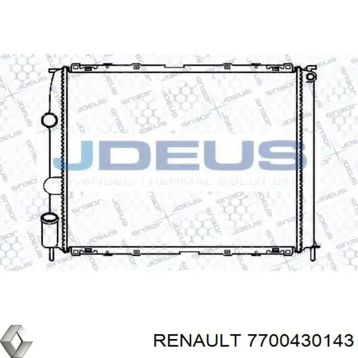 7700430143 Renault (RVI) Радіатор охолодження двигуна