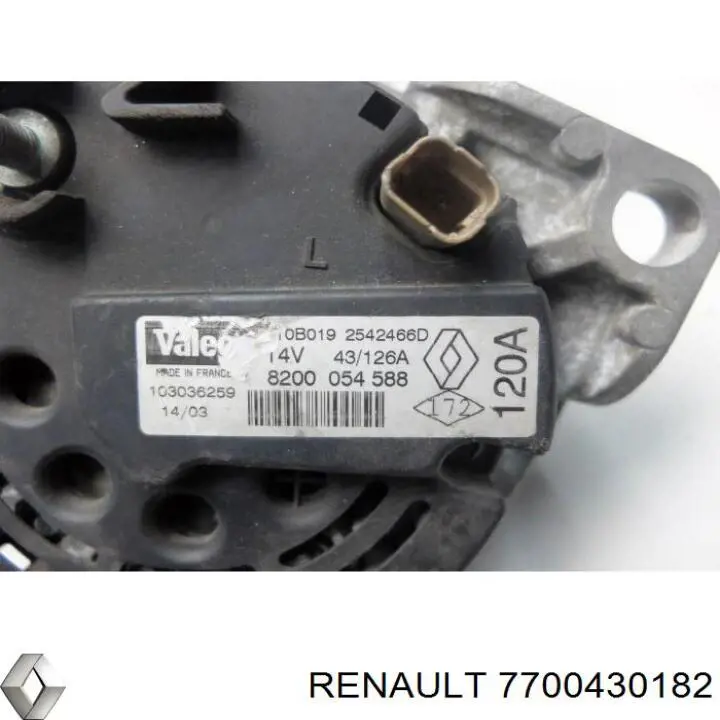 7700430182 Renault (RVI) Авто генератор