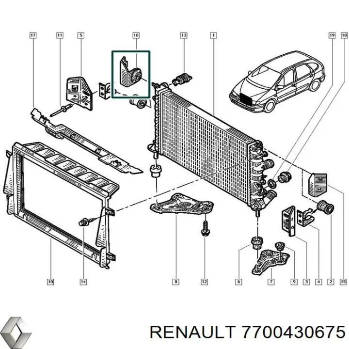  Renault (RVI) 7700430675 ціна, від 1.27 USD
