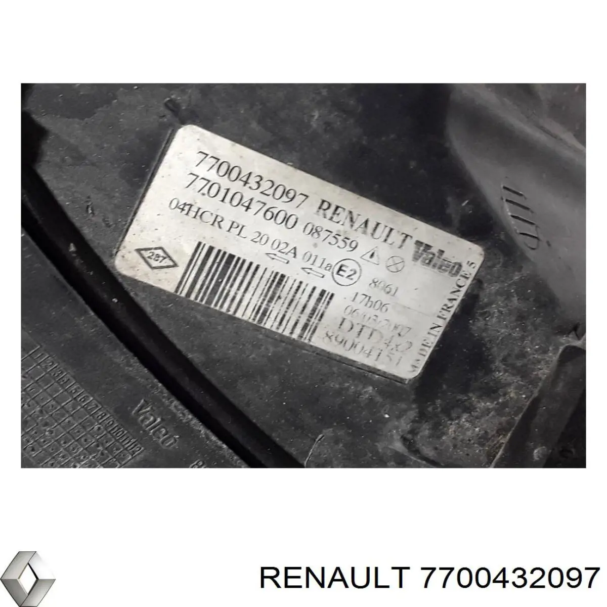 7700432097 Renault (RVI) Основна фара - вставка