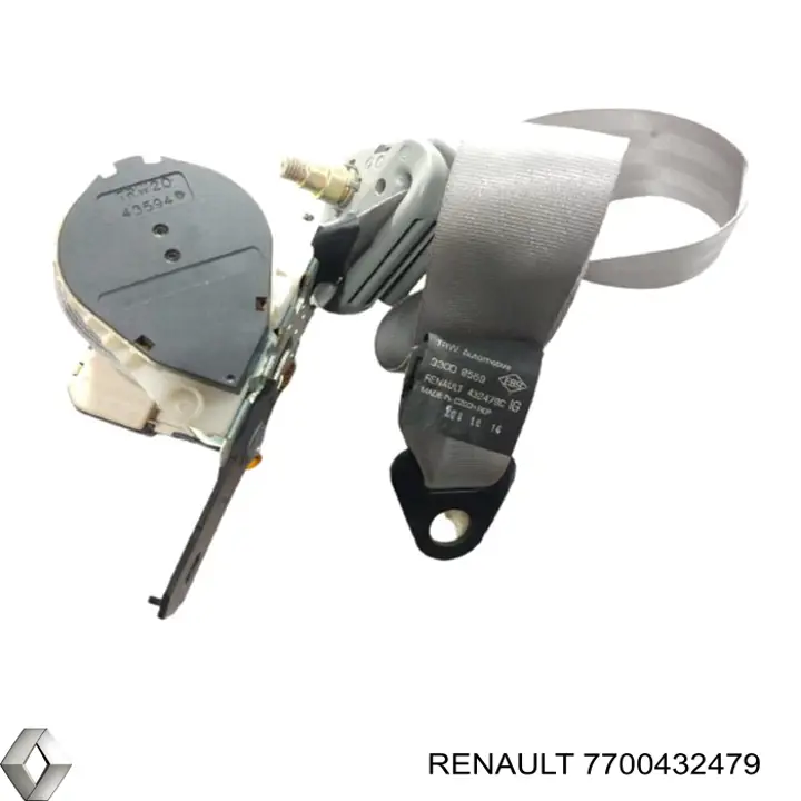 Пасок безпеки передній лівий Renault (RVI) 7700432479 ціна, від 11.25 USD