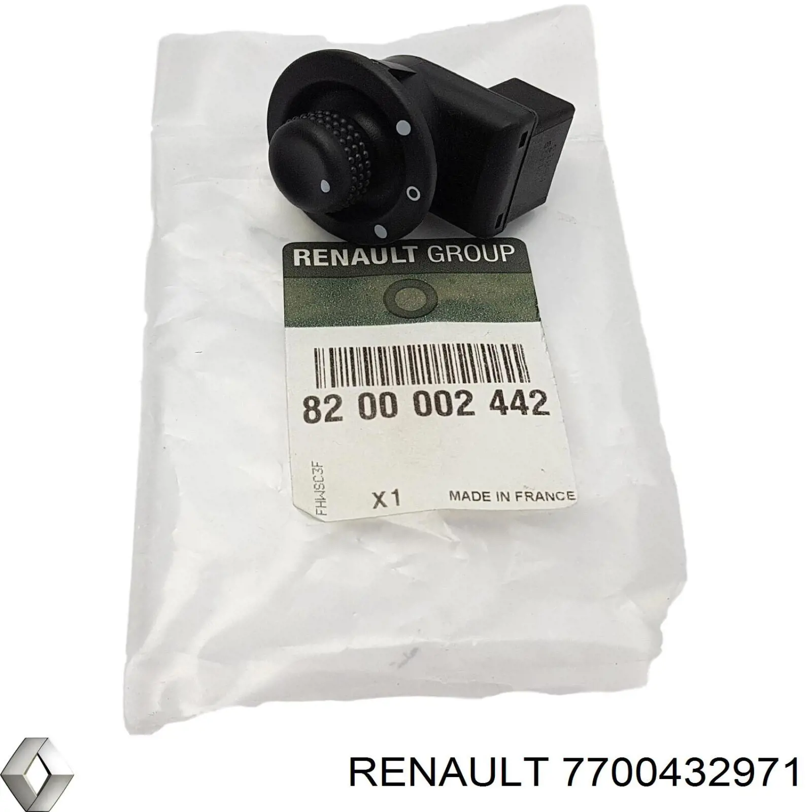 7700432971 Renault (RVI) блок керування дзеркалами заднього виду
