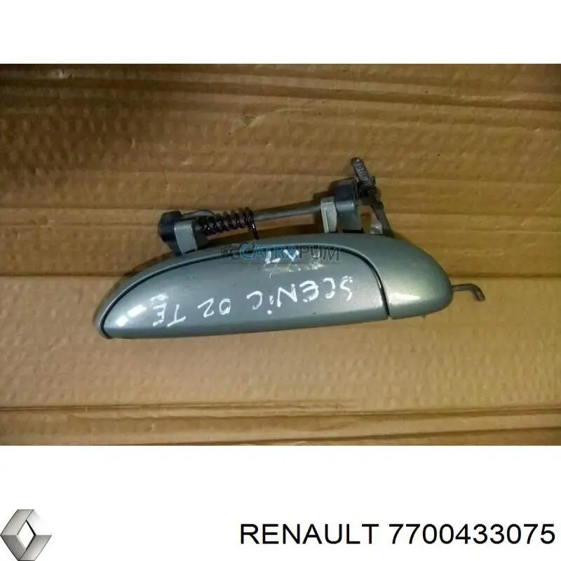 Ручка двері лівою зовнішня перед/зад Renault Megane 1 (KA0) (Рено Меган)