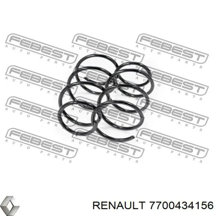 Пружина передня Renault (RVI) 7700434156 ціна, від 22.52 USD