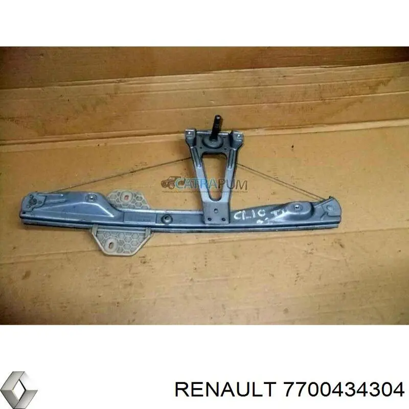 Механізм склопідіймача двері задньої, правої Renault Clio 2 (B, C, B01) (Рено Кліо)