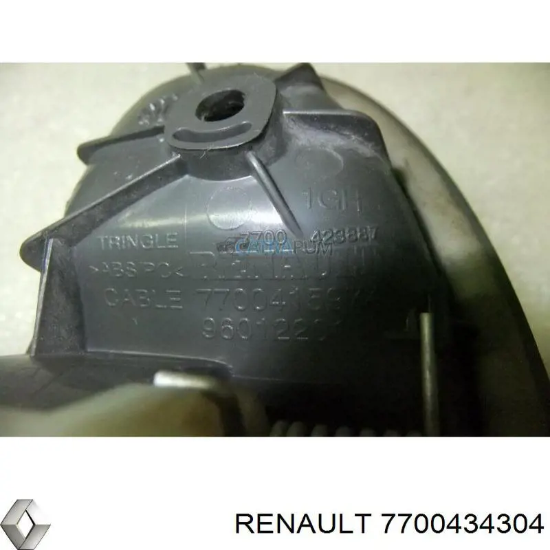 Механізм склопідіймача двері задньої, правої 7700434304 Renault (RVI)