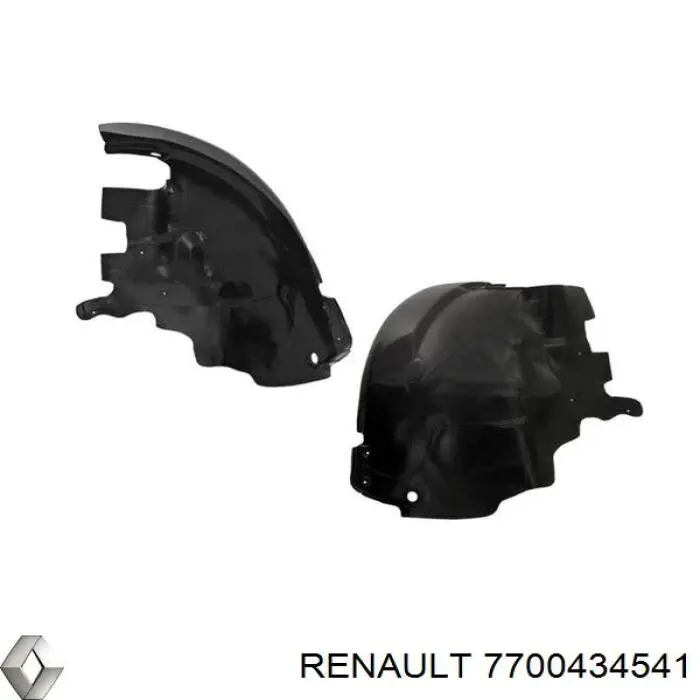 Підкрилок переднього крила, лівий задній 7700434541 Renault (RVI)