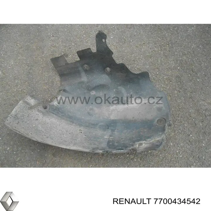 Купити 7700434542 Renault (RVI) Підкрилок переднього крила, правий задній