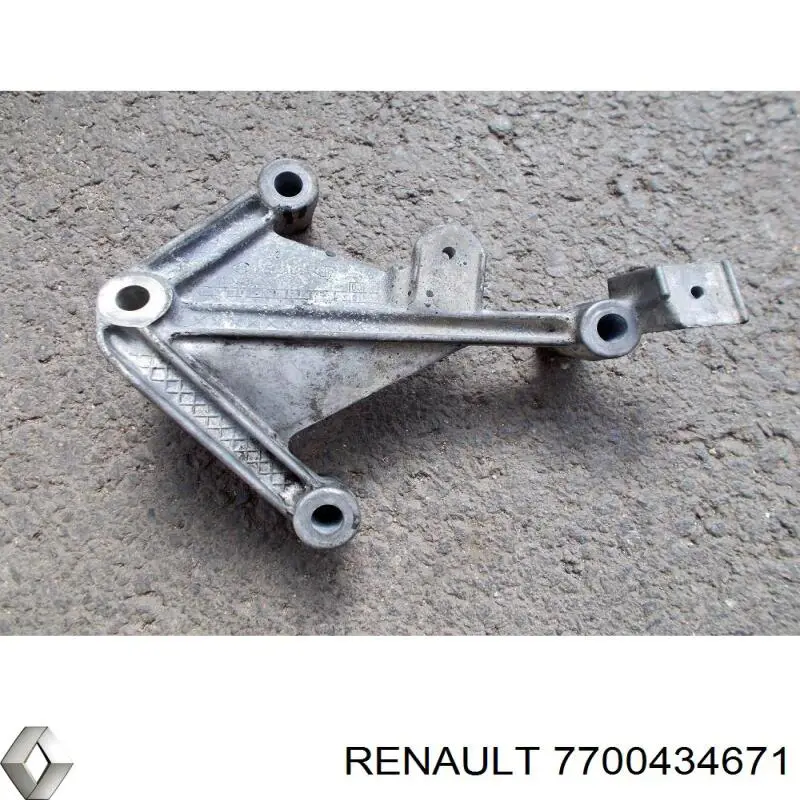Кронштейн подушки (опори) двигуна, лівої 7700434628 Renault (RVI)