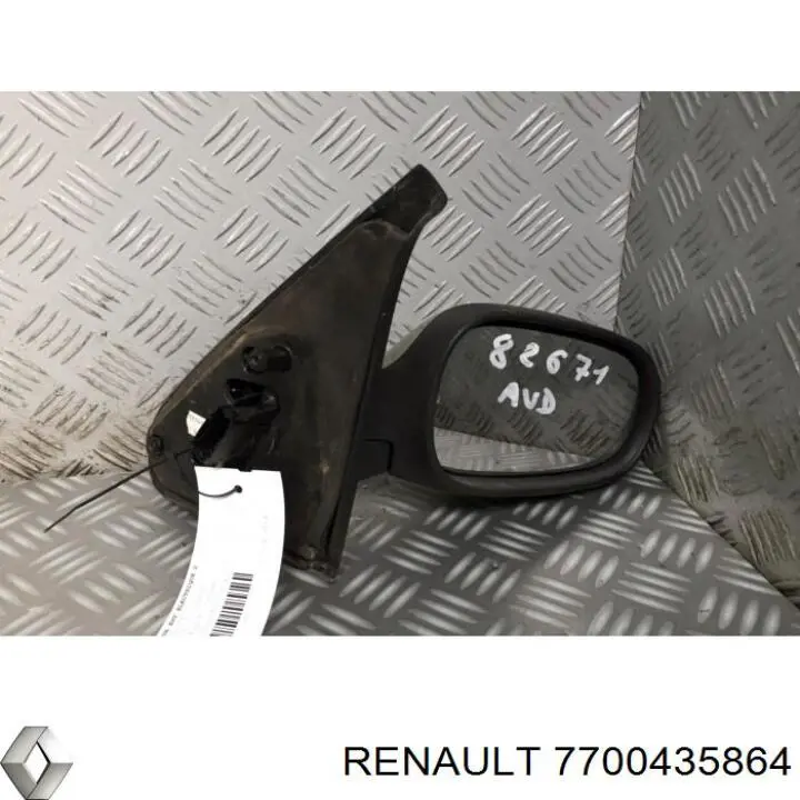 Праве бічне дзеркало Renault (RVI) 7700435864 ціна, від 33.55 USD