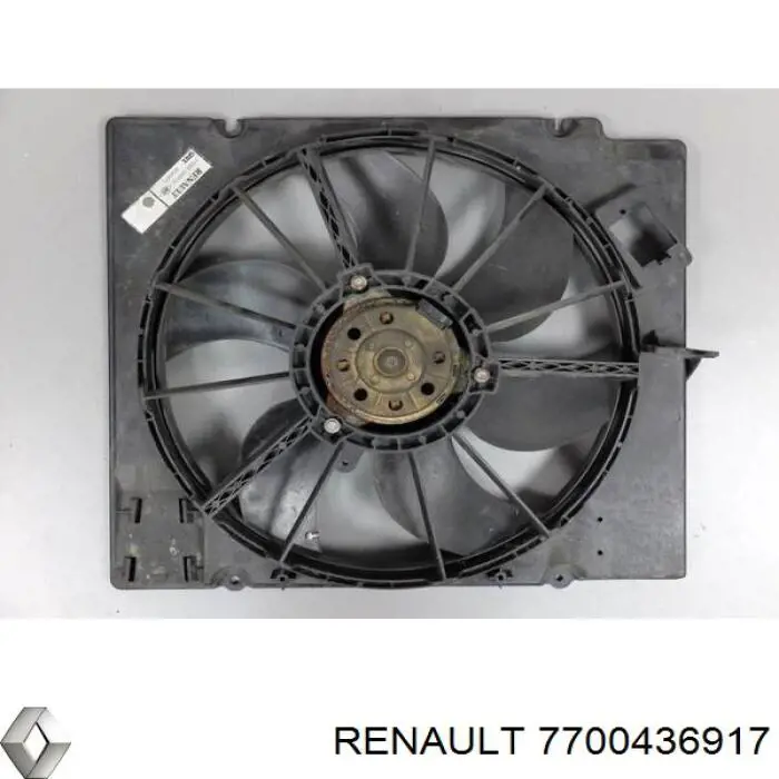 Купити 7700436917 Renault (RVI) Дифузор радіатора охолодження, в зборі з двигуном і крильчаткою