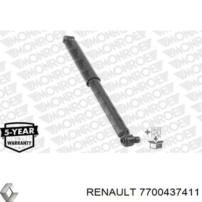 Амортизатор задній Renault (RVI) 7700437411 ціна, від 76.25 USD