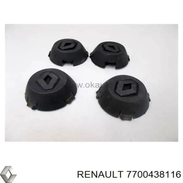 Ковпаки на диски Renault (RVI) 7700438116 ціна, від 5.64 USD