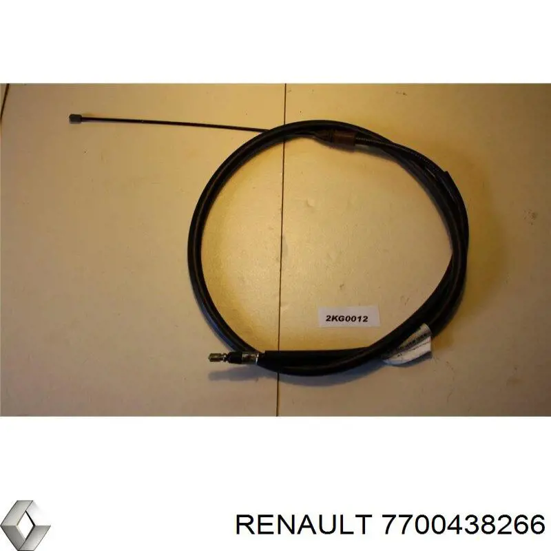 Купити 7700438266 Renault (RVI) Трос ручного гальма задній, лівий