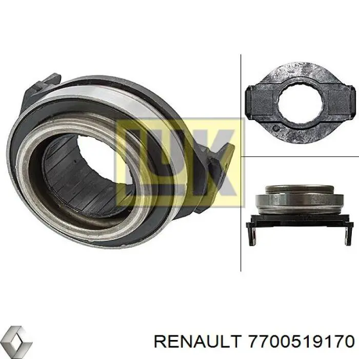 Підшипник вижимний зчеплення 7700519170 Renault (RVI)