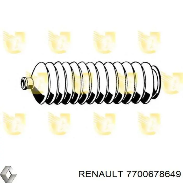 7700678649 Renault (RVI) пильник рульового механізму/рейки