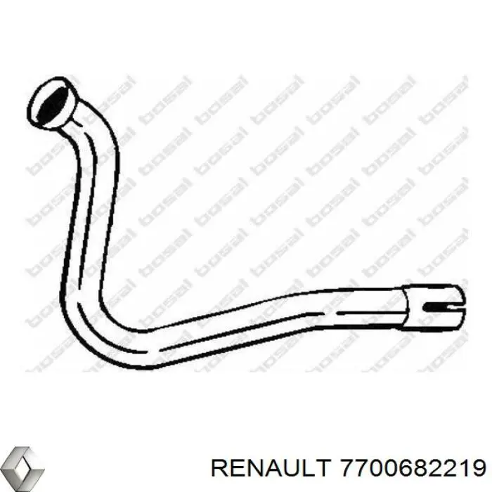 Труба приймальна (штани) глушника, передня Renault 11 5 dr (BC37) (Рено 11)
