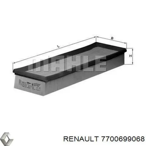 Фільтр повітряний 7700699068 Renault (RVI)