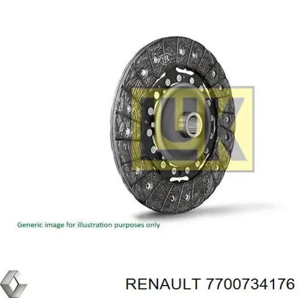 7700734176 Renault (RVI) диск зчеплення