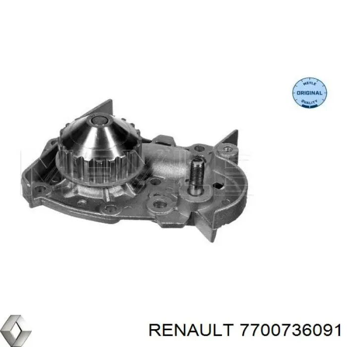 Помпа охолодження Renault (RVI) 7700736091 ціна, від 26.95 USD