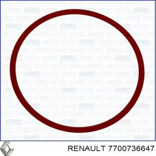 Прокладка радіатора масляного Renault (RVI) 7700736647 ціна, від 3.44 USD