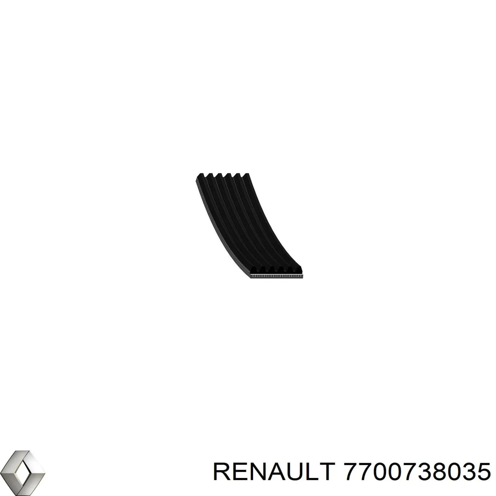 Клиновий ремінь Renault (RVI) 7700738035 ціна, від 8.91 USD