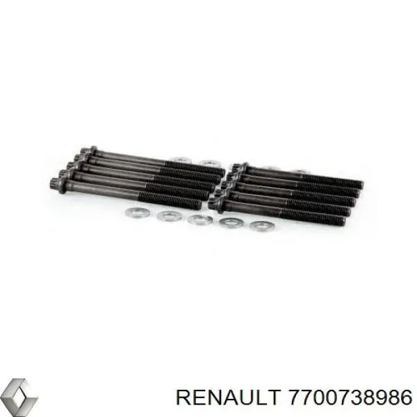 Болт головки блока циліндрів, ГБЦ Renault (RVI) 7700738986 ціна, від 1.60 USD