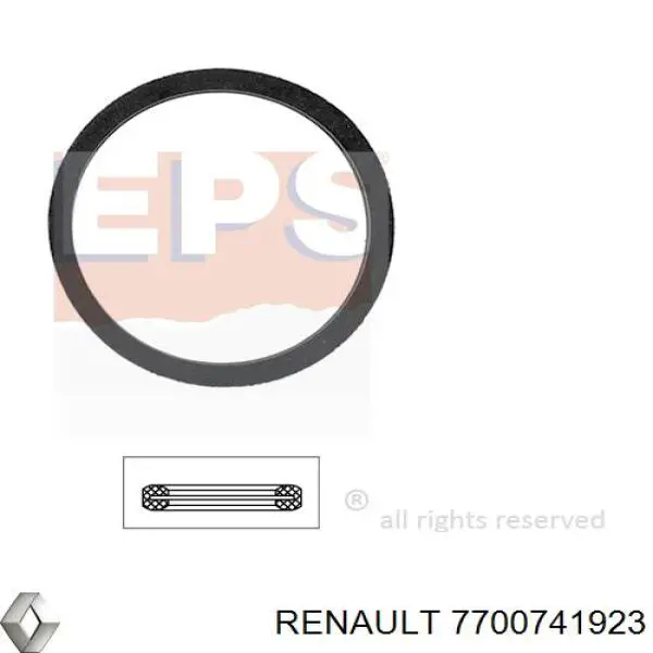 7700741923 Renault (RVI) прокладка термостата