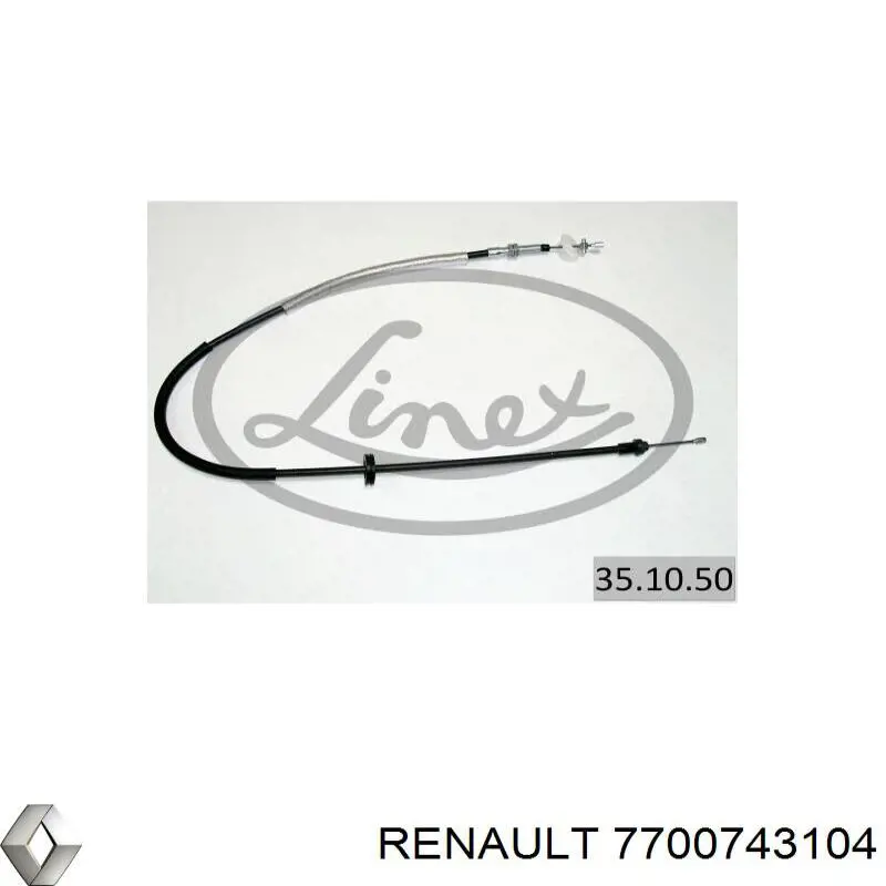 Трос зчеплення Renault (RVI) 7700743104 ціна, від 5.93 USD
