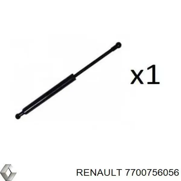 7700756056 Renault (RVI) Амортизатор кришки багажника / двері 3/5-ї задньої