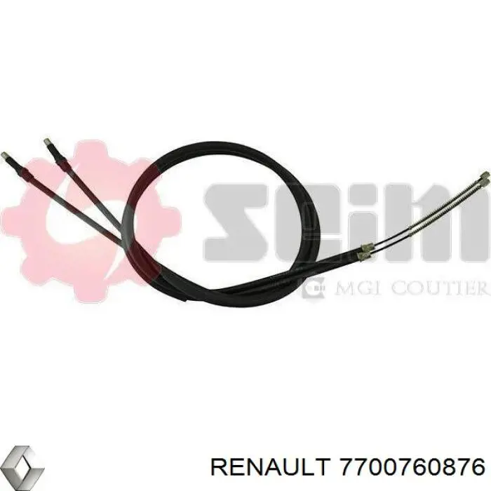 Трос ручного гальма задній, правий/лівий Renault 11 5 dr (BC37) (Рено 11)