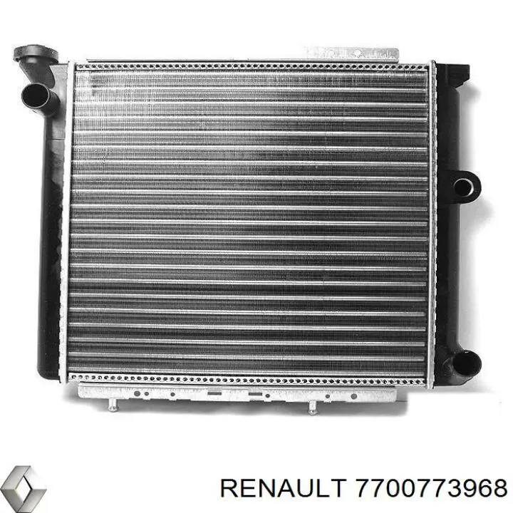 Радіатор охолодження двигуна 7700773968 Renault (RVI)