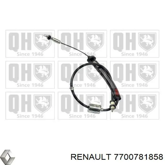 Трос зчеплення Renault (RVI) 7700781858 ціна, від 13.09 USD