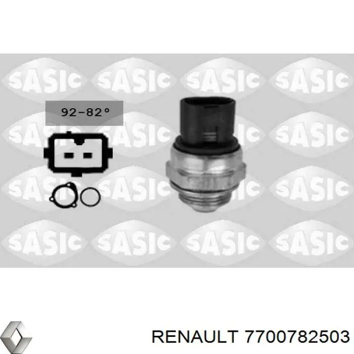 Датчик температури радіатора Renault (RVI) 7700782503 ціна, від 7.54 USD