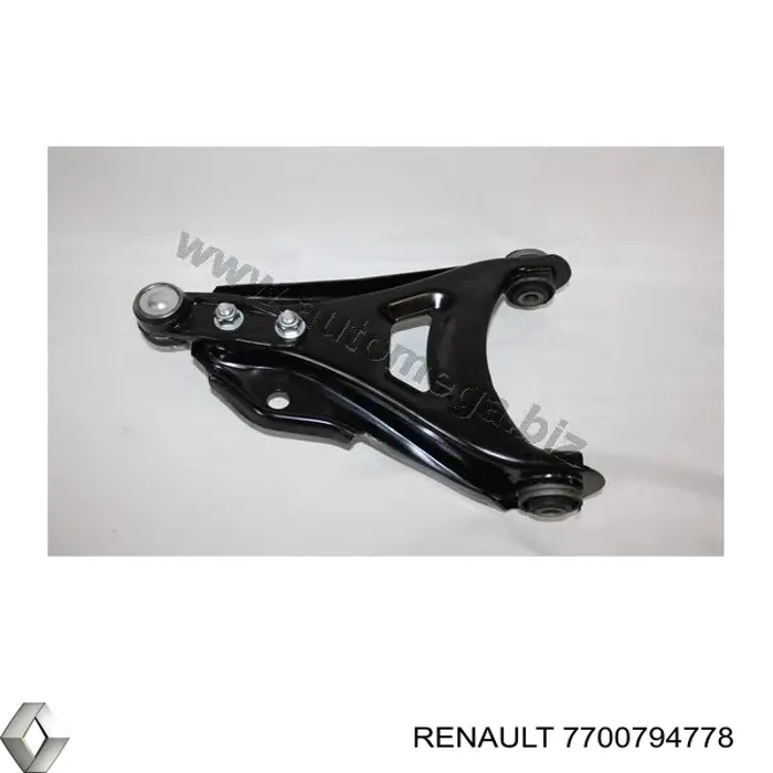 7700794778 Renault (RVI) Важіль передньої підвіски нижній, правий