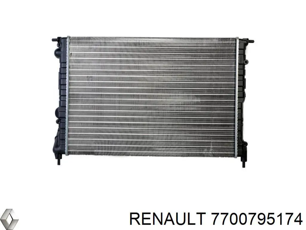 Радіатор охолодження двигуна на Renault 21 S48