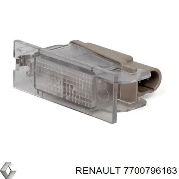 Купити 7700796163 Renault (RVI) Ліхтар підсвічування заднього номерного знака