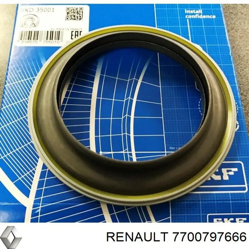 Підшипник опорний амортизатора, переднього 7700797666 Renault (RVI)