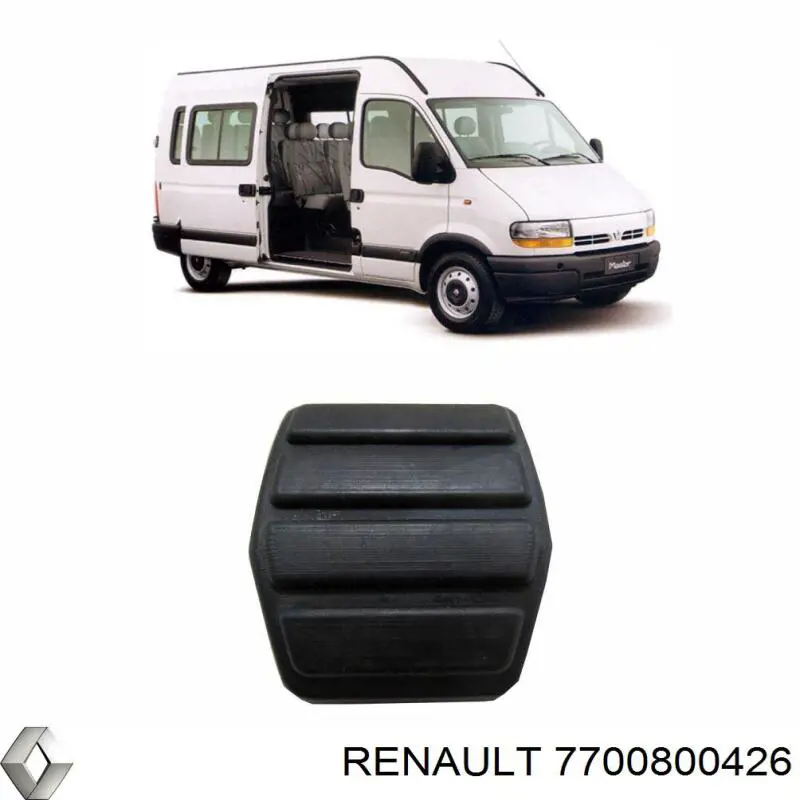 7700800426 Renault (RVI) накладка педалі гальма