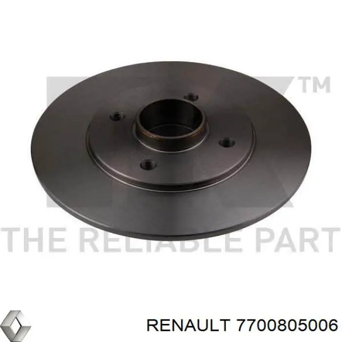 Задні дискові гальма Renault (RVI) 7700805006 ціна, від 27.35 USD