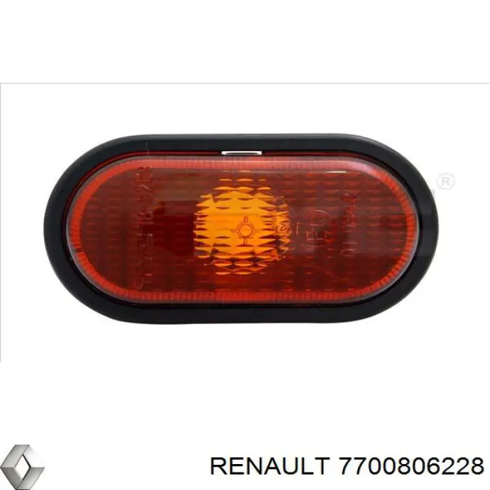 Повторювач повороту на крилі Renault (RVI) 7700806228 ціна, від 4.14 USD