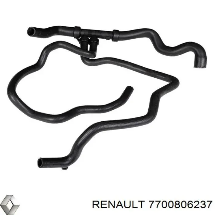 Шланг/патрубок радіатора охолодження, верхній Renault (RVI) 7700806237 ціна, від 7.05 USD