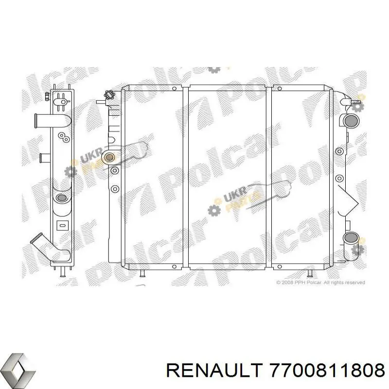 7700811808 Renault (RVI) радіатор охолодження двигуна