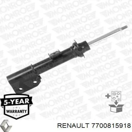 Амортизатор передній, правий Renault (RVI) 7700815918 ціна, від 78.53 USD