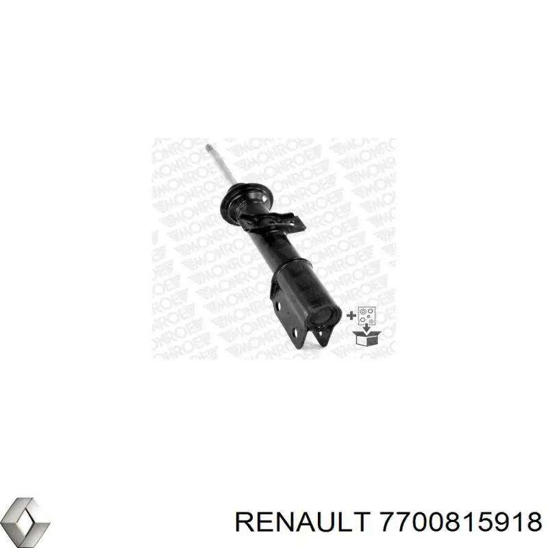 Амортизатор передній, правий 7700815918 Renault (RVI)