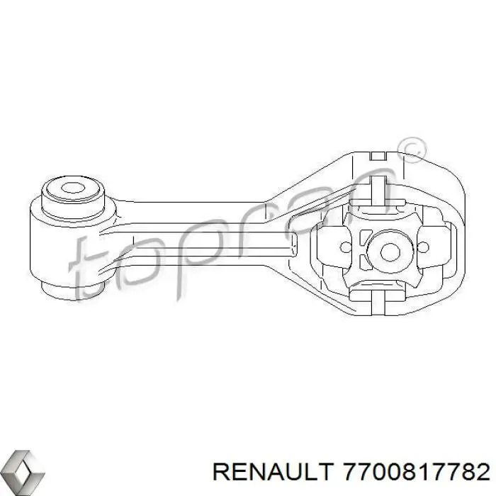 Подушка (опора) двигуна, задня Renault (RVI) 7700817782 ціна, від 19.00 USD