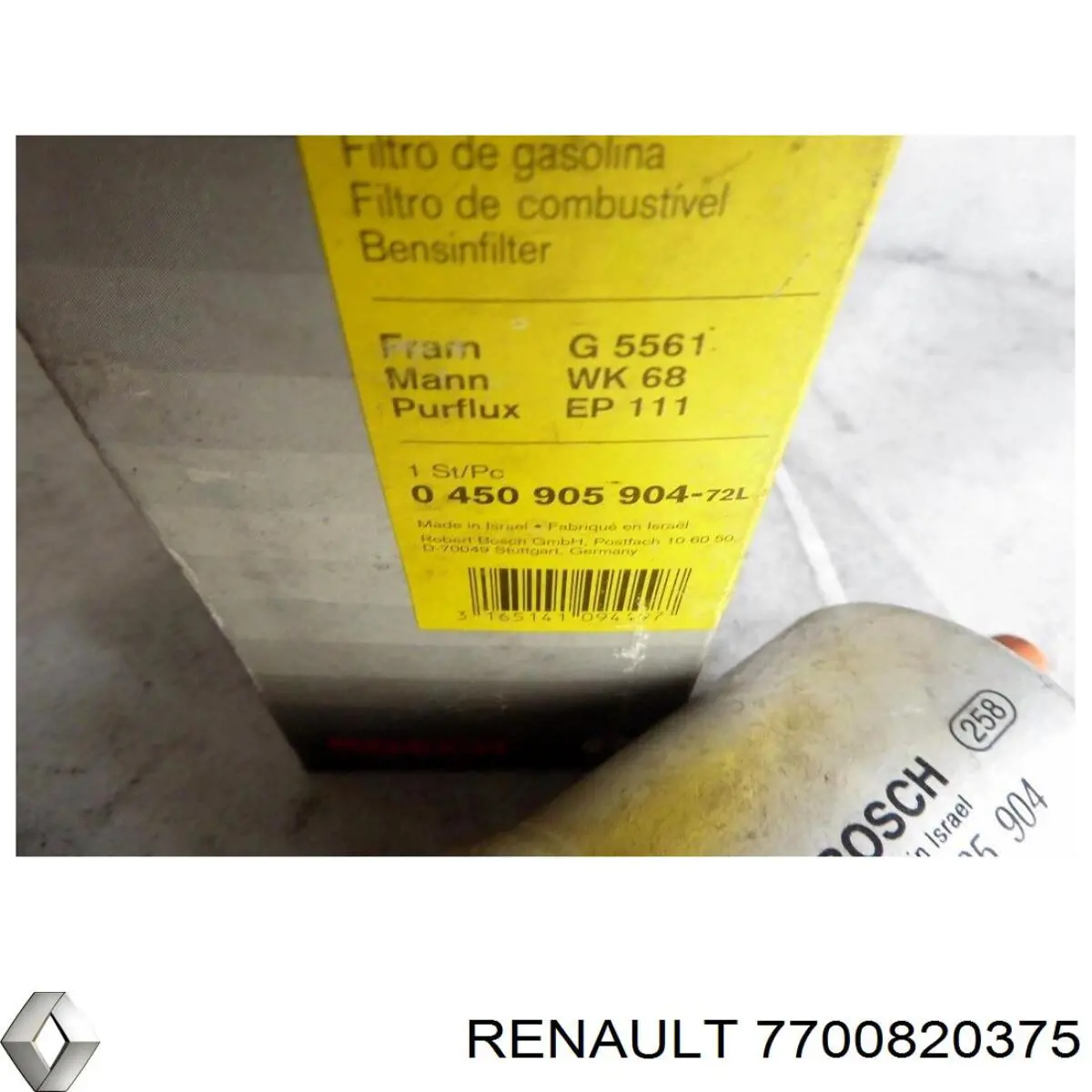 Фільтр тонкого очищення палива Renault (RVI) 7700820375 ціна, від 6.33 USD