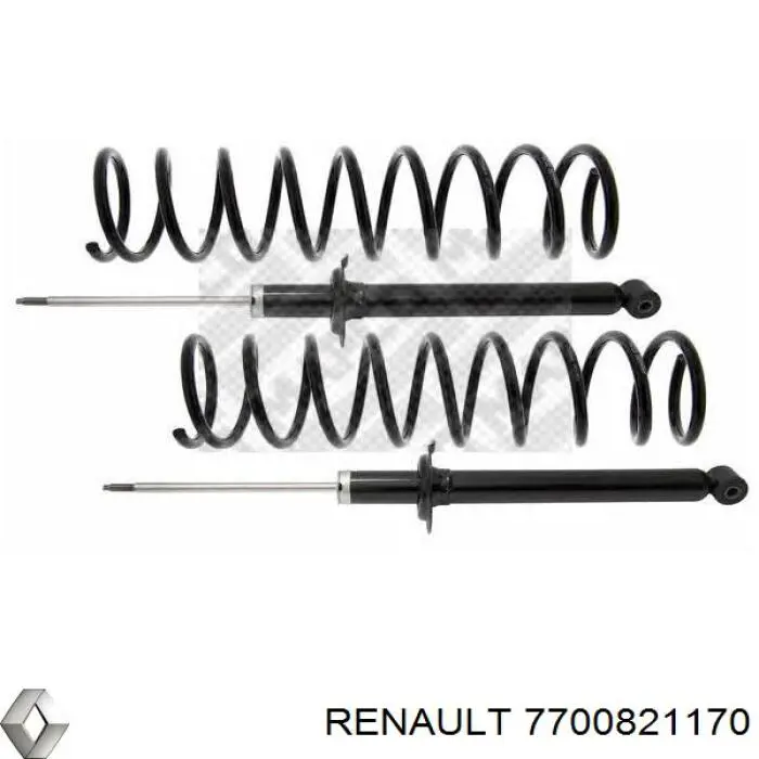 Задні пружини 7700821170 Renault (RVI)