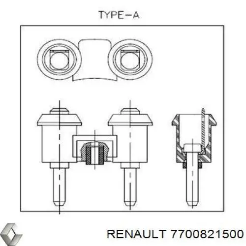 7700821500 Renault (RVI) сигнал звукової